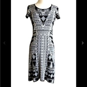 CYNTHIA ROWLEY sweater knit dress short sleeve, size XS